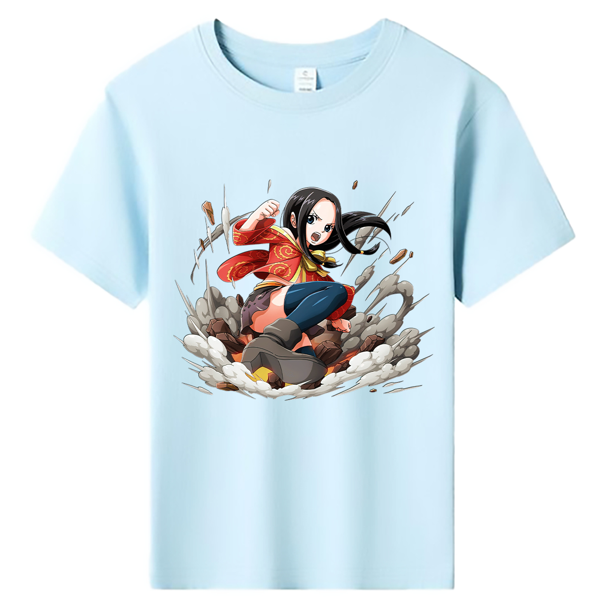 ワンピース ボア・ハンコック ONE PIECE Boa·Hancock 綿100％キッズTシャツ（フロントプリント）